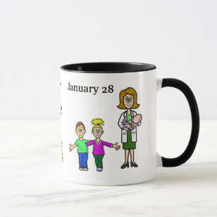 Pediatricienne et enfants personnalisent Mug