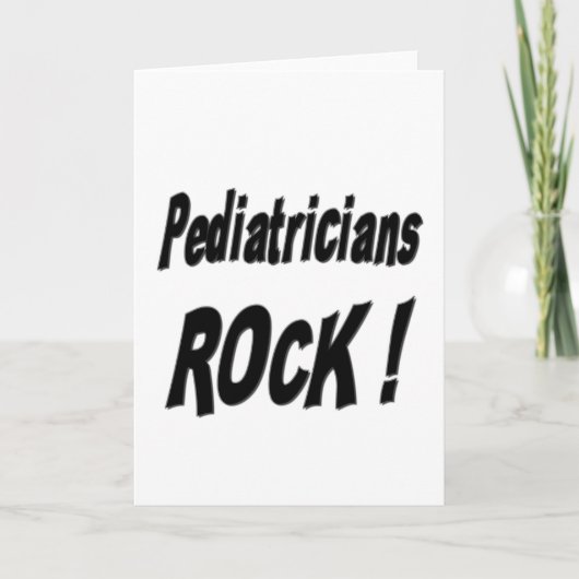 Pediatriciens Rock ! Carte de vœux (Devant)