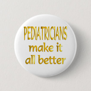 Pediatriciens Ronde Button 5,7 Cm