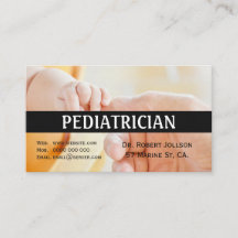 Pediatrische Appointment Visitekaartje Blauw