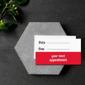 Pediatrische arts - teddy- en hartstethoscoop afsprakenkaartje