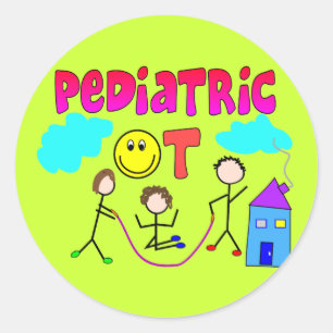 Pediatrische beroepsmatige therapieschoten ronde sticker