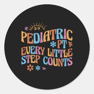 Pediatrische fysiotherapie PTT elke kleine stap CO Ronde Sticker