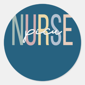 Pediatrische Intensive Care Unit verpleegster Boho Ronde Sticker