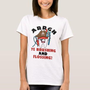 Pediatrische tandheelkundige piraat Theme Borstver T-shirt
