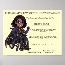 Pediatrische Therapie Superheld Motivatie Award