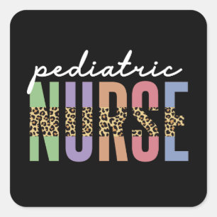Pediatrische verpleegkunde Peds RN Verwaardgesch Vierkante Sticker