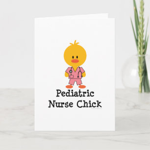 Pediatrische verpleegster Chick Wenskaart Kaart