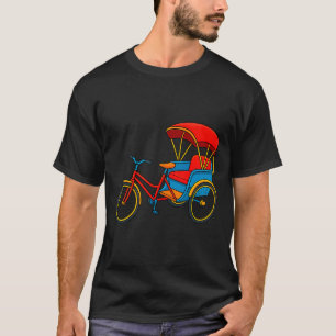Pedicab Cycle Rickshaw Fiets Taxi Premium Tri-blen T-shirt