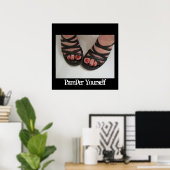 Pedicure Afbeelding, Pamper Yourself-Poster Poster (Thuiskantoor)
