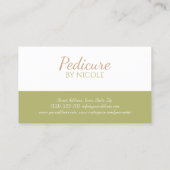 Pedicure Clou Pedicurist Prochaine Visite Carte de (Dos)