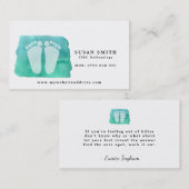 Pédicure de reflexologist de carte de visite de (Devant / Derrière)