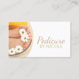 Pedicure Nail Peducurist Voeten Spa Kamille Visitekaartje
