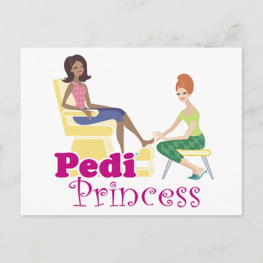 Pedicure Princess Briefkaart (Voorkant)