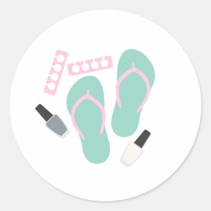 pedicure ronde sticker