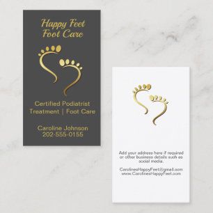 Pedicure Voetverzorging Chiropodist Podiatrist Visitekaartje