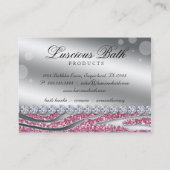 Pédicurie de bulles de salon de clou de carte de (Dos)