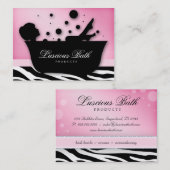 Pédicurie de bulles de salon de clou de carte de (Devant / Derrière)