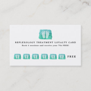 Pédicurie de carte de visite de carte de fidélité