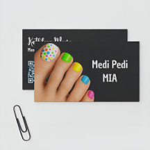 Pedicurist Technicus Nagel Tech Vcard QR