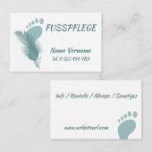 Pediküre Fusspflege Visitekaartje (Voorkant / Achterkant)
