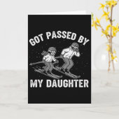 Pedo kreeg van mijn dochter Grappig skiën _7  Kaart (Gele Bloem)