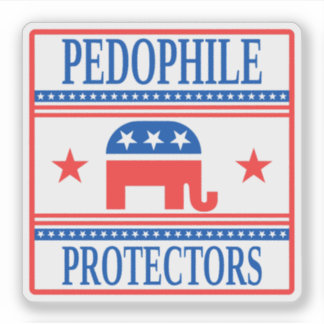 Pedo Protectors, Funny Anti-Trump Epstein Sticker