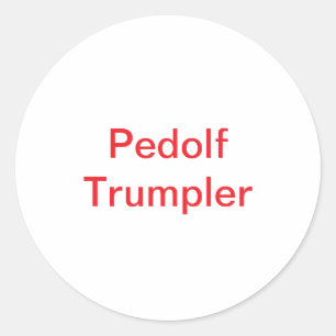 Pedolf Trumpler Hankamer Artjunkhaus Fun Stripverh Ronde Sticker