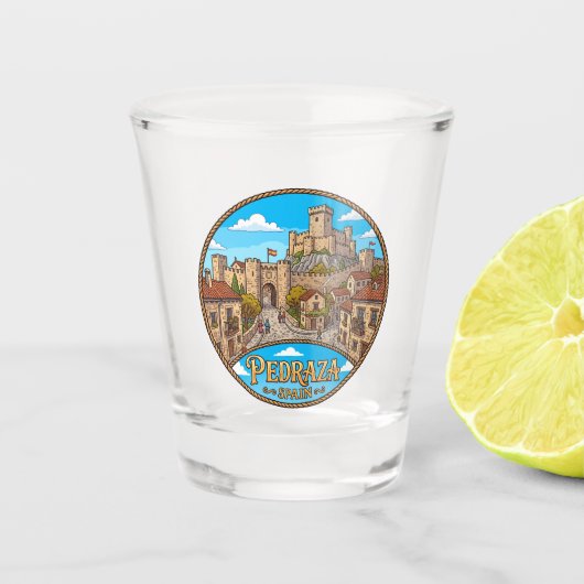Pedraza Spanje Shot Glas (Voorkant)