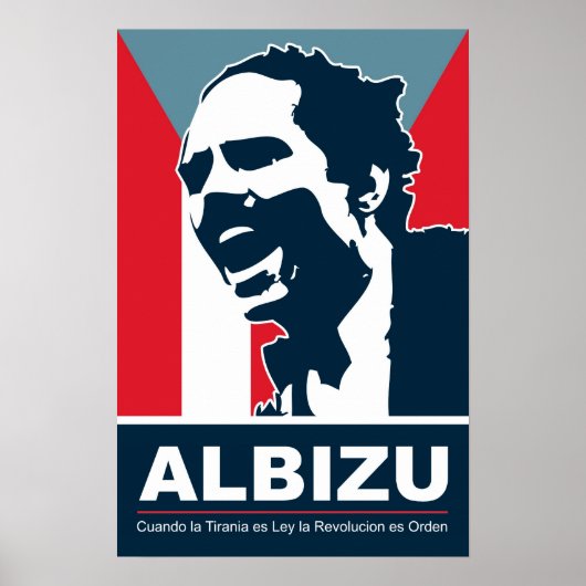 Pedro Albizu Campos - Bandera Poster (Voorkant)