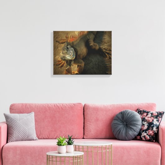 Pedro Iguana 0768 Art Canvas Afdruk (Insitu (Woonkamer))