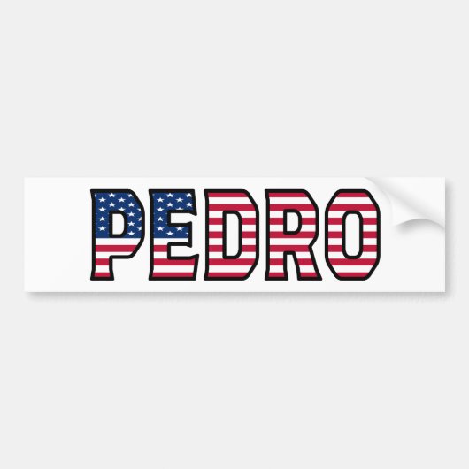 Pedro Nom Vorname USA Aufkleber Sticker Auto (Devant)