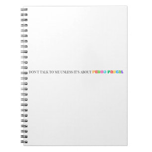 Pedro Pascal Funny Rainbow Carnet Journal