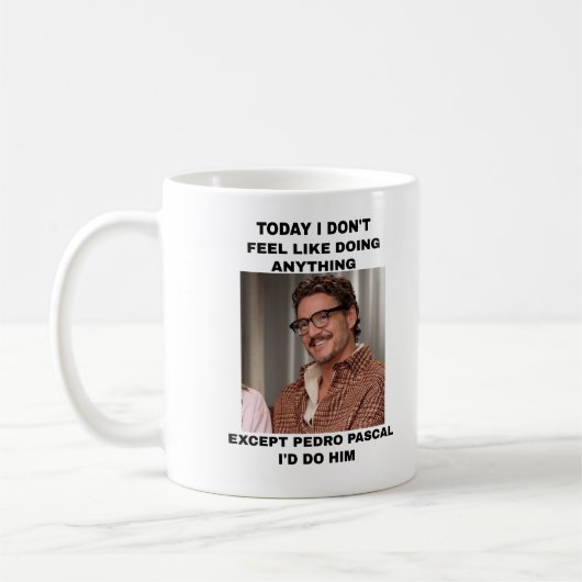 Pedro Pascal Mug | Pascal Pedro Fan Boug Cadeau (Gauche)