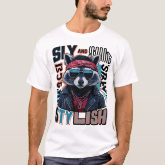 Pedro Raccoon stijlvol T-shirt
