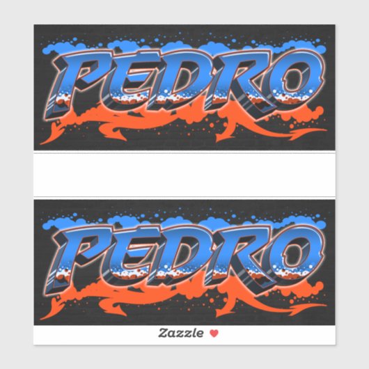 Pedro Vorname Name Graffiti Aufkleber Sticker (Vel)