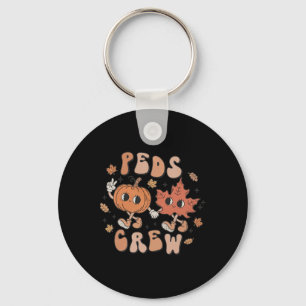 PEDS Crew Pumpkin Thanksgiving Herfst Kinderverple Sleutelhanger