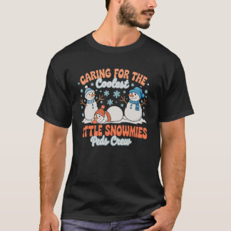 Peds Crew Zorgzaam Koudste Kleine Sneeuwmannen Ker T-shirt