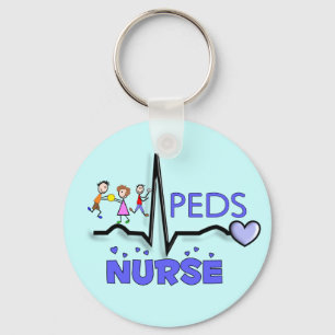 PEDS NURSE QRS Design T-Shirts & Gifts Sleutelhanger