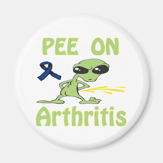 Pee op artritis magneet (Voorkant)