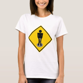 Pee Pants Road Sign. T-shirt