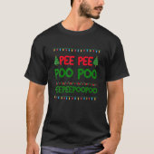 Pee Pee Poo Poo laide Sweat de Noël Funny T Shi (Devant)