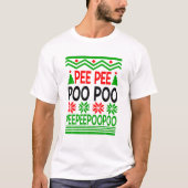 Pee Poo Poo Oegly met kerst T-shirt (Voorkant)