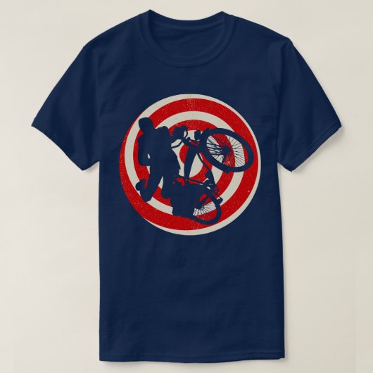 Pee Wee Herman op zijn fiets T-shirt (Design voorkant)