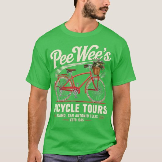 Pee Wee's fietstochten T-shirt (Voorkant)