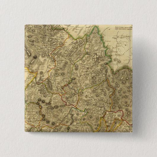 PeeblesShire Vierkante Button 5,1 Cm (Voorkant)
