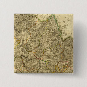 PeeblesShire Vierkante Button 5,1 Cm