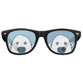Peek-a-boe Hiding Polar Party Glasses Retro Zonnebril (Voorkant)