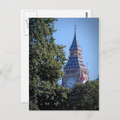 Peek-a-Boo - Big Ben boven de bomen Briefkaart (Voorkant / Achterkant)