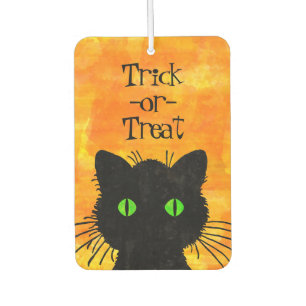 Peek-A-Boo Black Cat Oranje Trick-or-Treat Luchtverfrisser